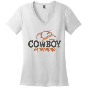 Cowboy In Training Western America Women's V-Neck T-Shirt