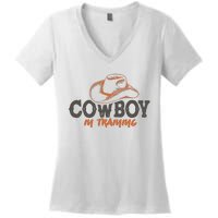 Cowboy In Training Western America Women's V-Neck T-Shirt