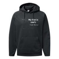 Cat Is That Bitch Performance Fleece Hoodie