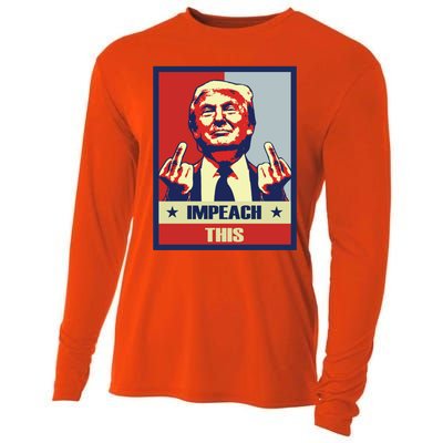 Conservative Impeach This Pro Donald Trump Republican Gift Cooling Performance Long Sleeve Crew