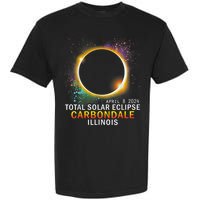 Carbondale Illinois Total Solar Eclipse April 8 2024 Garment-Dyed Heavyweight T-Shirt