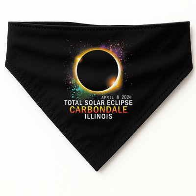 Carbondale Illinois Total Solar Eclipse April 8 2024 USA-Made Doggie Bandana
