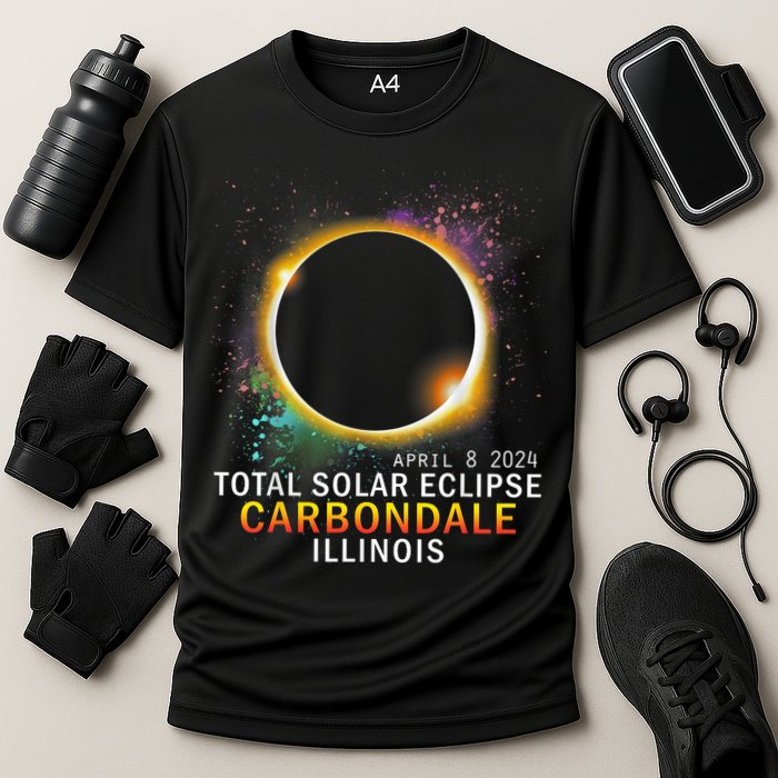 Carbondale Illinois Total Solar Eclipse April 8 2024 Performance Shirt