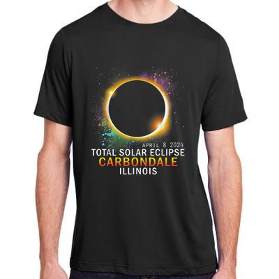 Carbondale Illinois Total Solar Eclipse April 8 2024 Adult ChromaSoft Performance T-Shirt