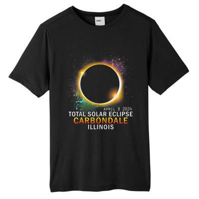 Carbondale Illinois Total Solar Eclipse April 8 2024 Tall Fusion ChromaSoft Performance T-Shirt