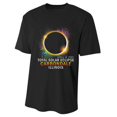 Carbondale Illinois Total Solar Eclipse April 8 2024 Performance Sprint T-Shirt