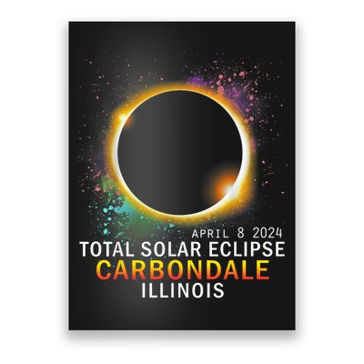 Carbondale Illinois Total Solar Eclipse April 8 2024 Poster