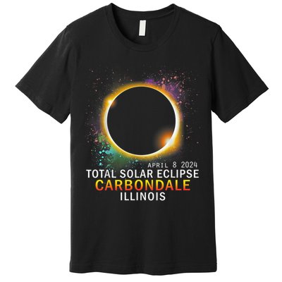 Carbondale Illinois Total Solar Eclipse April 8 2024 Premium T-Shirt