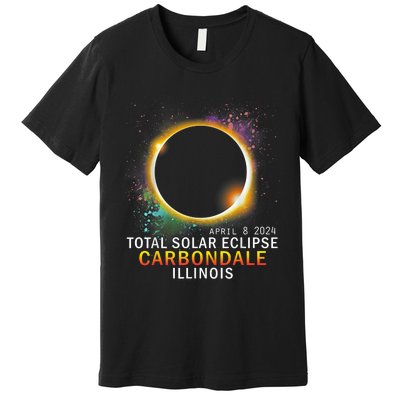 Carbondale Illinois Total Solar Eclipse April 8 2024 Premium T-Shirt