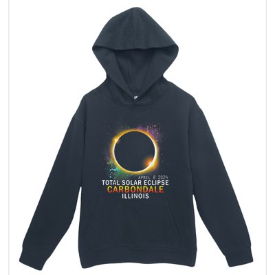 Carbondale Illinois Total Solar Eclipse April 8 2024 Urban Pullover Hoodie