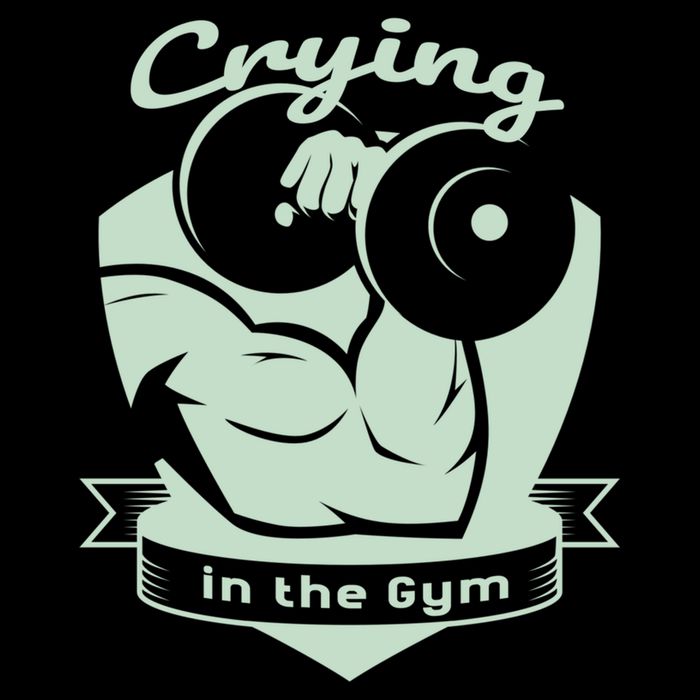 Crying In The Gym Funny Workout Gym Weightlifting Athlete Gift Doggie Tank