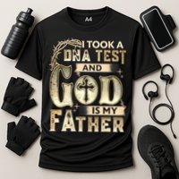 Christian I Took A DNA Test And God Is My Father Gospel Pray Cooling Performance Crew T-Shirt