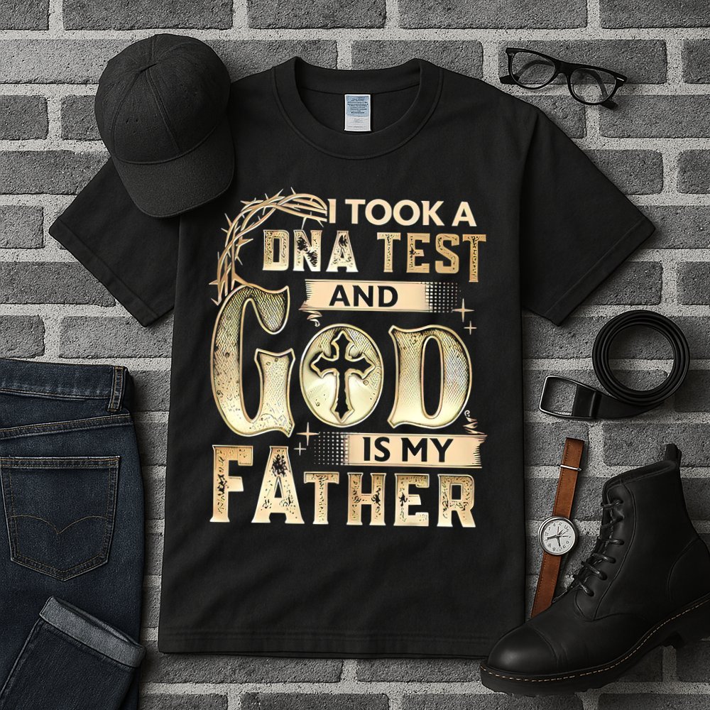 Christian I Took A DNA Test And God Is My Father Gospel Pray Tall T-Shirt