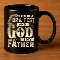 Christian I Took A DNA Test And God Is My Father Gospel Pray 11oz C Handle Ceramic Mug