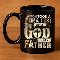 Christian I Took A DNA Test And God Is My Father Gospel Pray 11oz C Handle Ceramic Mug