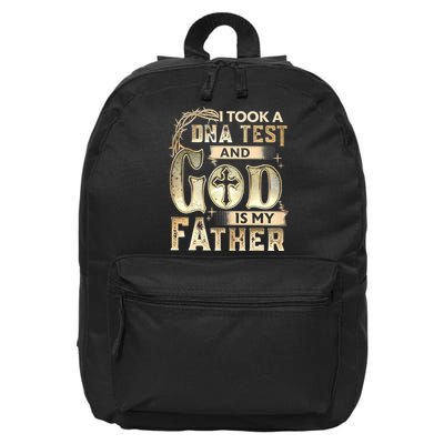 Christian I Took A DNA Test And God Is My Father Gospel Pray 16 in Basic Backpack