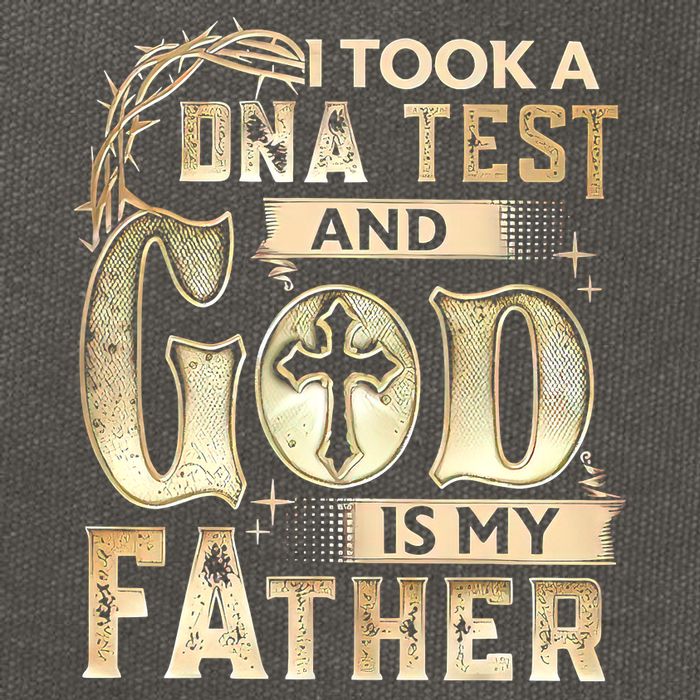 Christian I Took A DNA Test And God Is My Father Gospel Pray Cotton Canvas Backpack