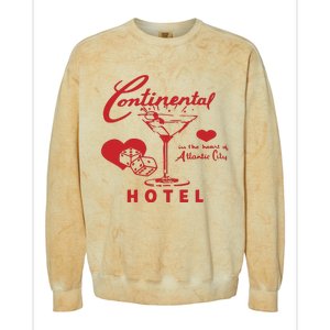 Continental In The Heart Of Atlantic City Hotel Colorblast Crewneck Sweatshirt