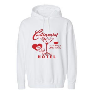 Continental In The Heart Of Atlantic City Hotel Garment-Dyed Fleece Hoodie