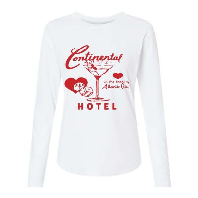 Continental In The Heart Of Atlantic City Hotel Womens Cotton Relaxed Long Sleeve T-Shirt