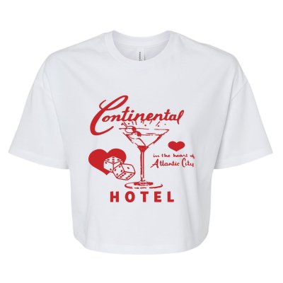 Continental In The Heart Of Atlantic City Hotel Bella+Canvas Jersey Crop Tee