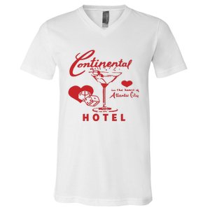 Continental In The Heart Of Atlantic City Hotel V-Neck T-Shirt