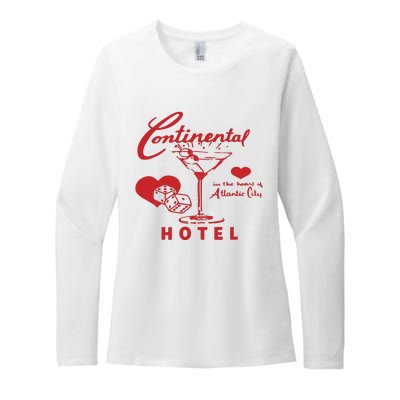 Continental In The Heart Of Atlantic City Hotel Womens CVC Long Sleeve Shirt