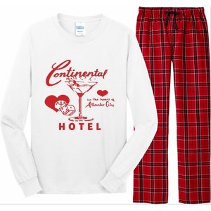 Continental In The Heart Of Atlantic City Hotel Long Sleeve Pajama Set