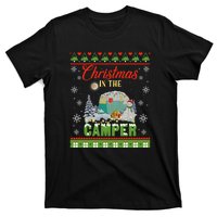 Christmas In The Camper Family Funny Camping Lover Xmas Trip Gift T-Shirt