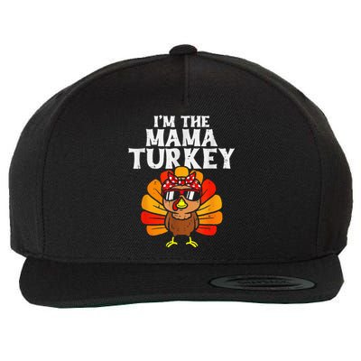 Cute IM The Mama Turkey Family Matching Thanksgiving Wool Snapback Cap