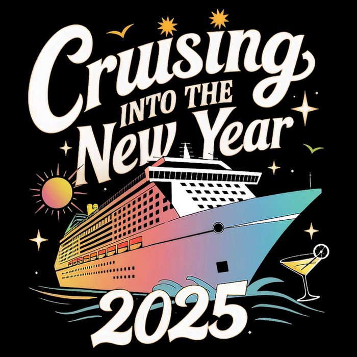Cruising Into The New Year 2025 Family Vacation Holiday Doggie Tank