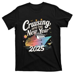 Cruising Into The New Year 2025 Family Vacation Holiday T-Shirt