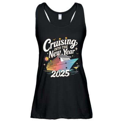 Cruising Into The New Year 2025 Family Vacation Holiday Ladies Essential Flowy Tank