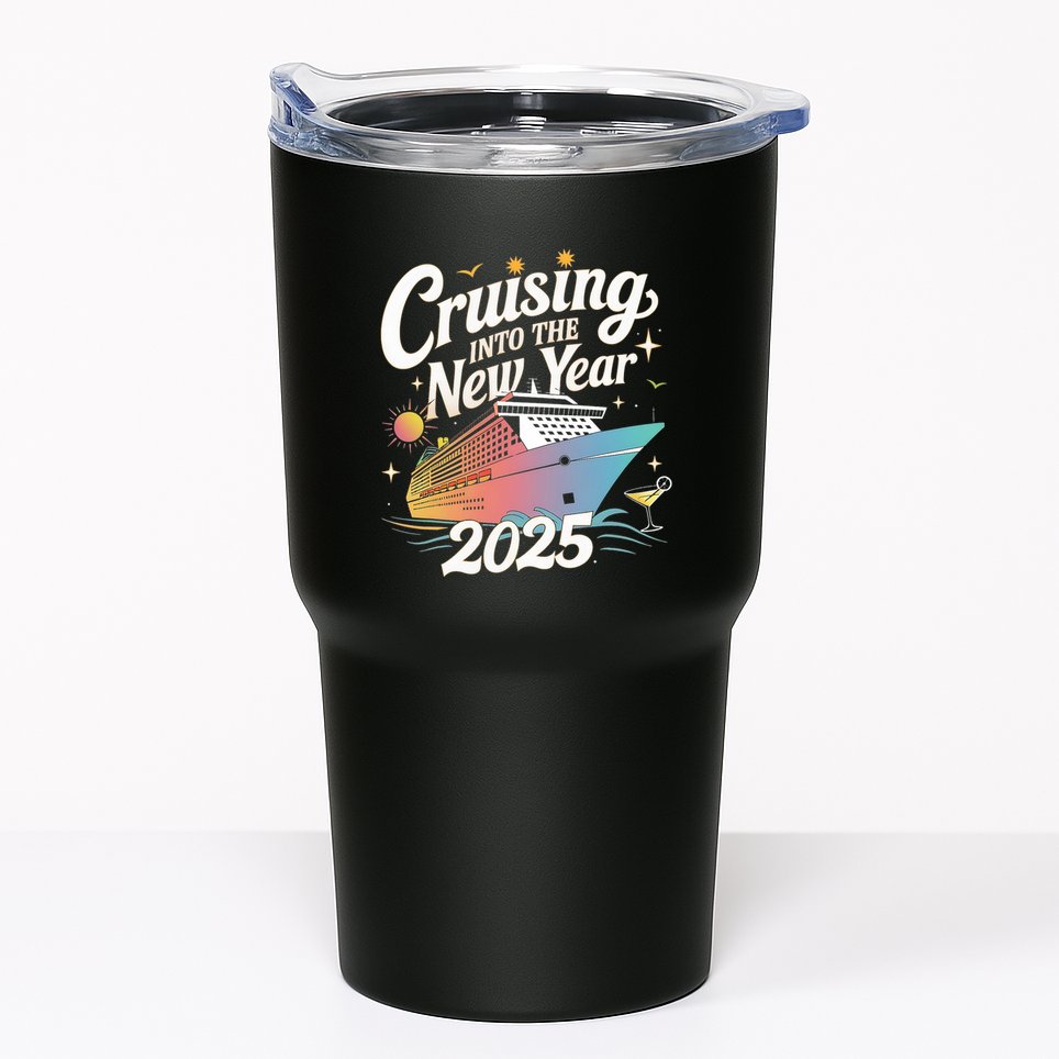 Cruising Into The New Year 2025 Family Vacation Holiday Tumbler