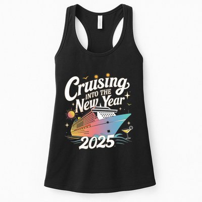 Cruising Into The New Year 2025 Family Vacation Holiday Womens Tank Top
