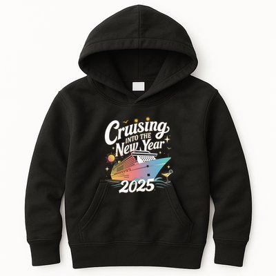 Cruising Into The New Year 2025 Family Vacation Holiday Kids Hoodie