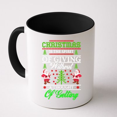Christmas Is The Spirit Of Giving Mug