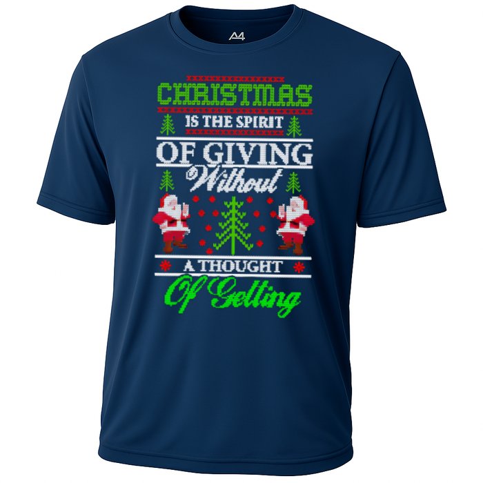Christmas Is The Spirit Of Giving Cooling Performance Crew T-Shirt