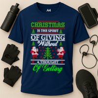Christmas Is The Spirit Of Giving Cooling Performance Crew T-Shirt