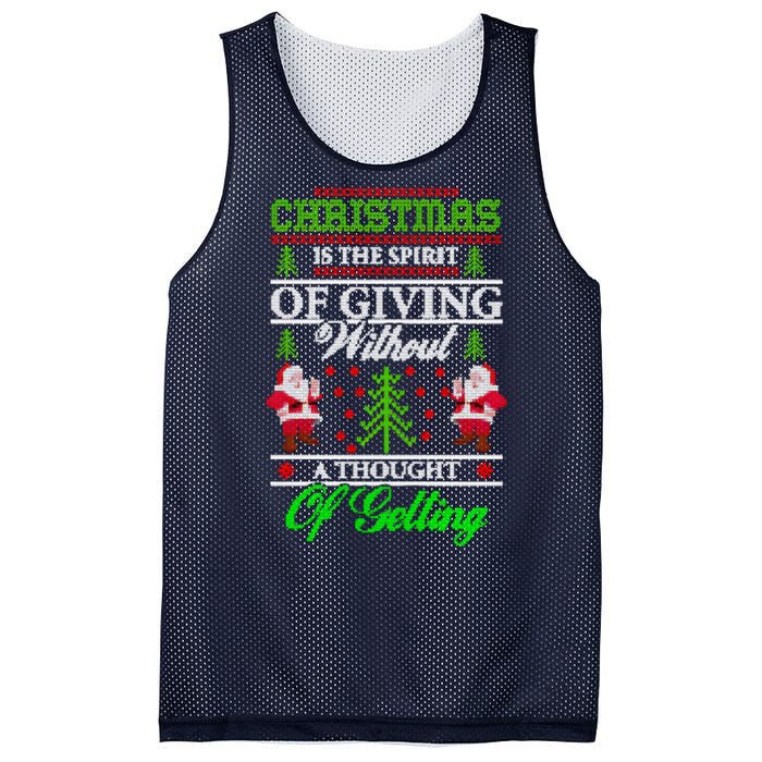 Christmas Is The Spirit Of Giving Mesh Reversible Basketball Jersey Tank