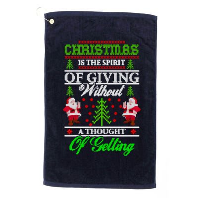 Christmas Is The Spirit Of Giving Golf Towel