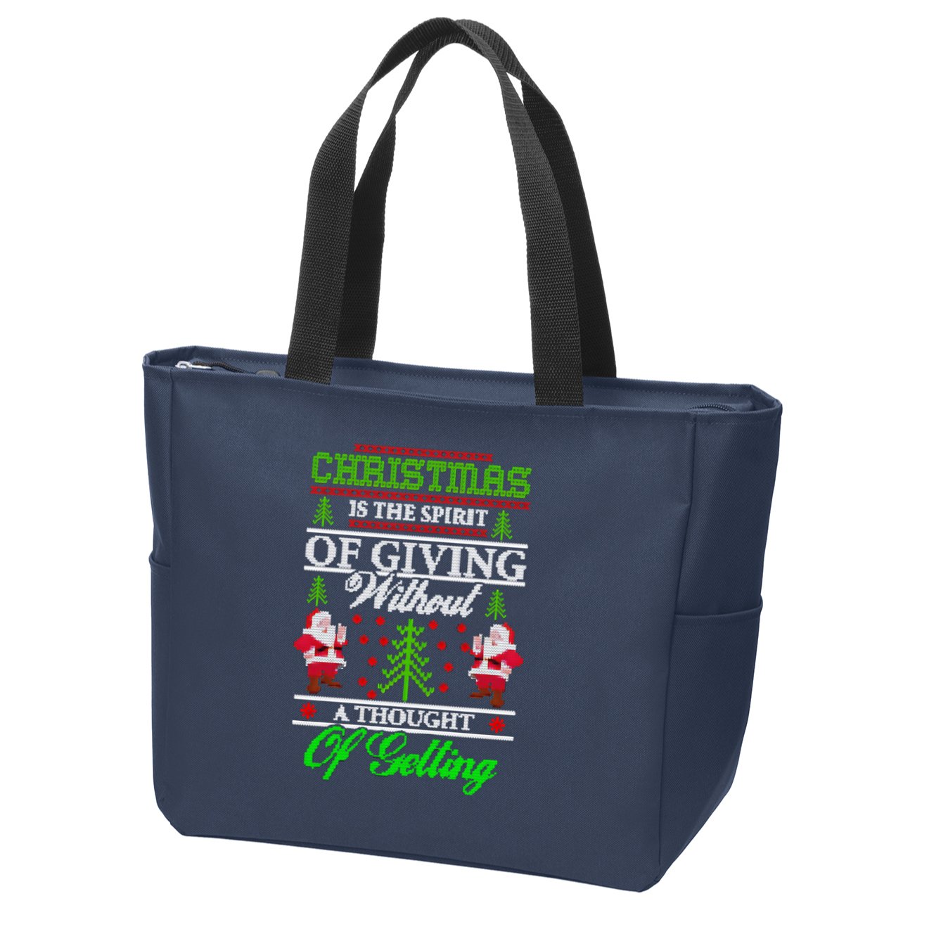Christmas Is The Spirit Of Giving Zip Tote Bag
