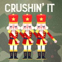Crushin' It The Christmas Retro Holiday Cute Nutcracker Xmas Legacy Tie Dye Trucker Hat