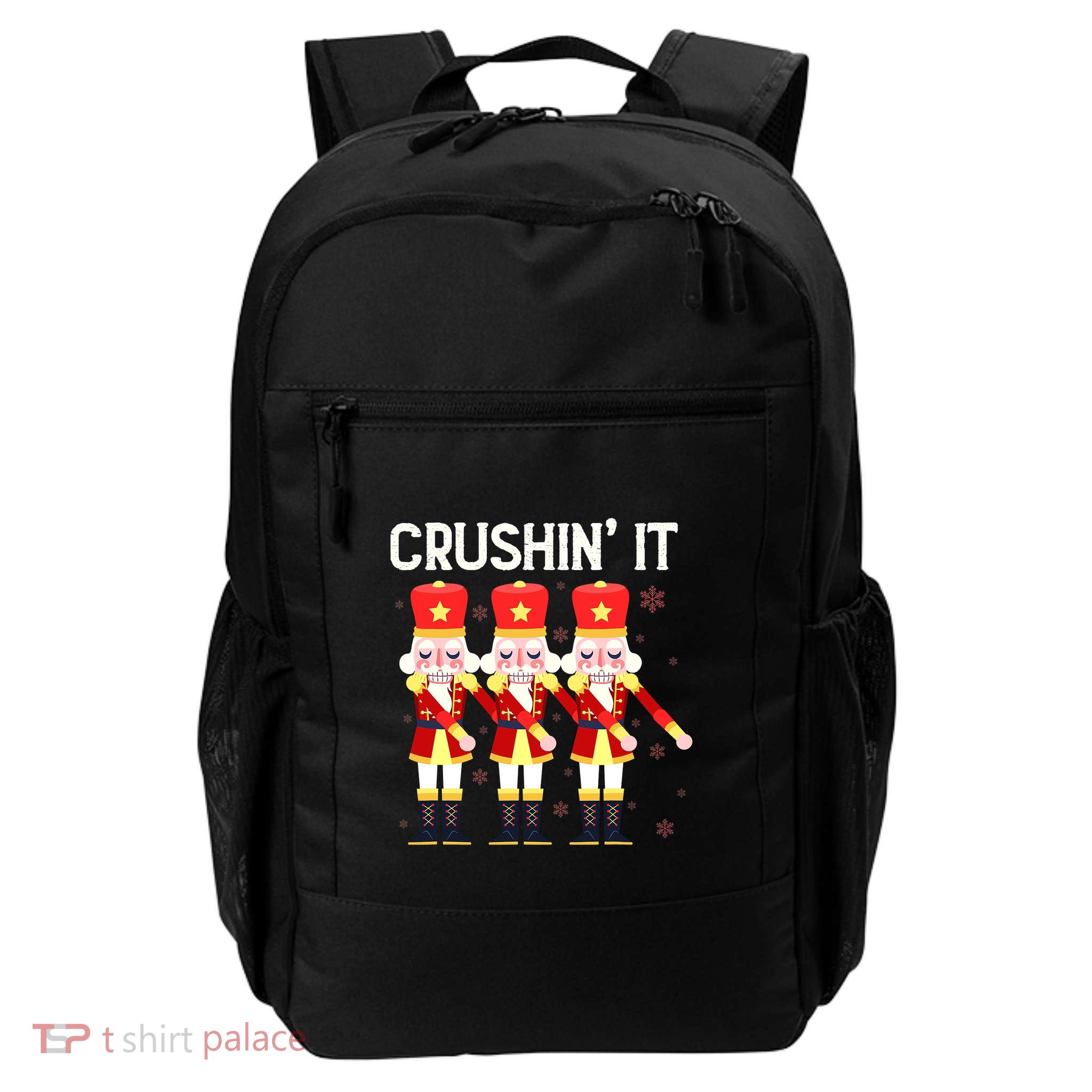 Crushin' It The Christmas Retro Holiday Cute Nutcracker Xmas Backpack