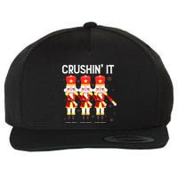 Crushin' It The Christmas Retro Holiday Cute Nutcracker Xmas Wool Snapback Cap