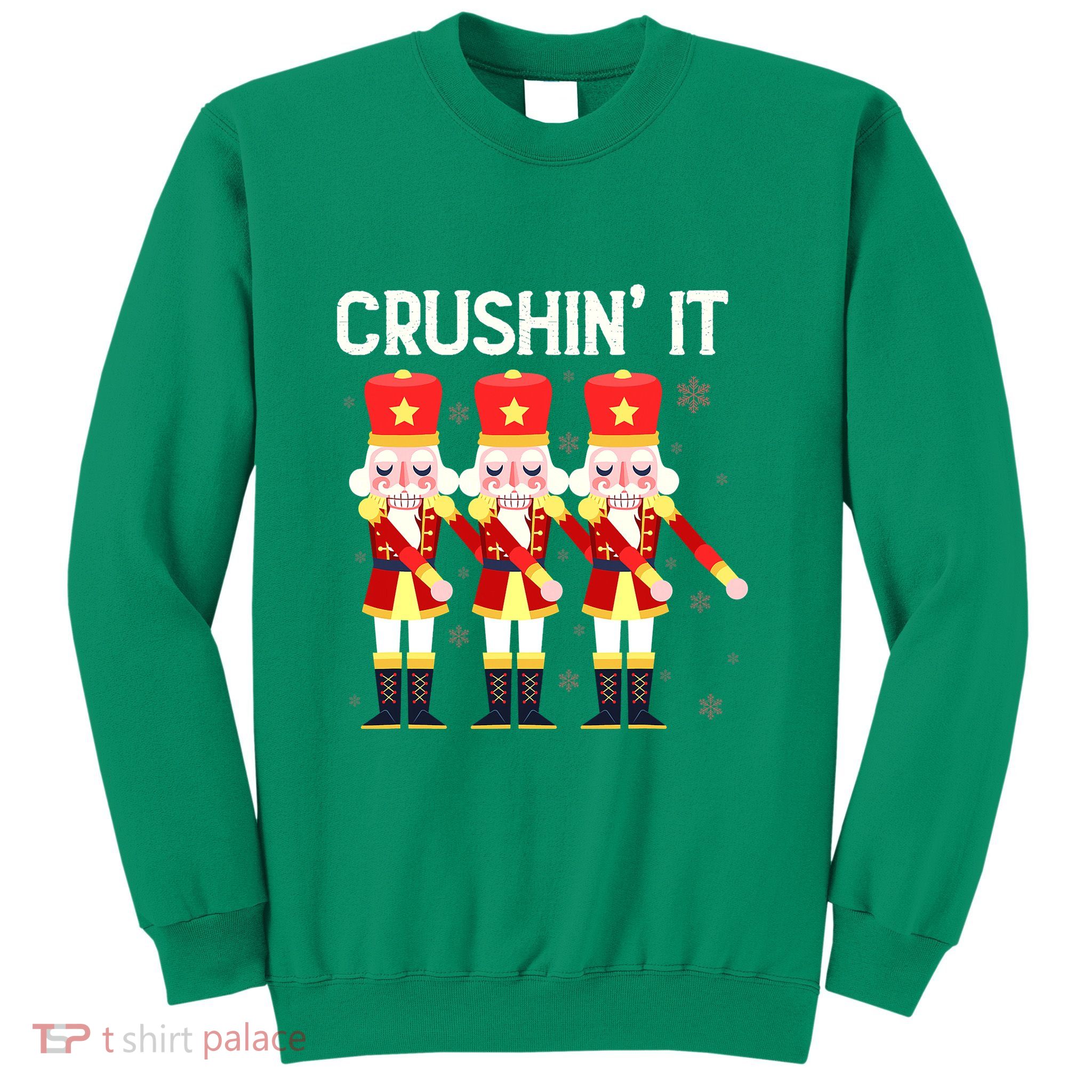 Crushin' It The Christmas Retro Holiday Cute Nutcracker Xmas Sweatshirt