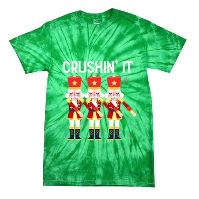 Crushin' It The Christmas Retro Holiday Cute Nutcracker Xmas Tie-Dye T-Shirt