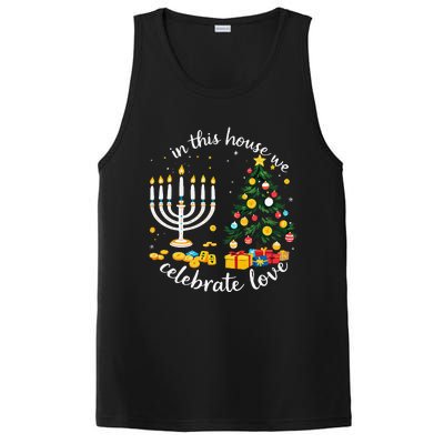 Christmas In This House We Celebrate Love Teacher PosiCharge Competitor Tank