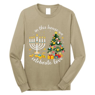 Christmas In This House We Celebrate Love Teacher Long Sleeve Shirt