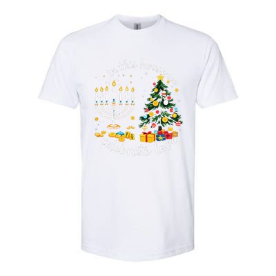 Christmas In This House We Celebrate Love Teacher Softstyle CVC T-Shirt